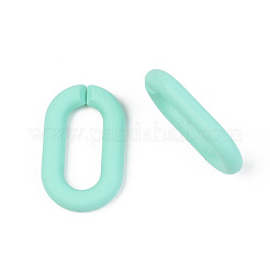 Opaque Spray Painted Acrylic Linking Rings&nbsp;OACR-T024-02-I04