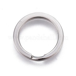 Tarnish Resistant 304 Stainless Steel Split Key Ring Clasps&nbsp;STAS-L226-007C