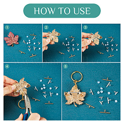 Brass Tube Bails&nbsp;DIY-TA0014-37B-S