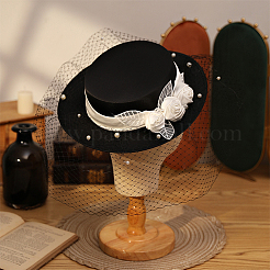 ナイロンガーゼ  ベール帽子飾りアクセサリー  ブラック  250x0.3mm&nbsp;FIND-WH0126-251A