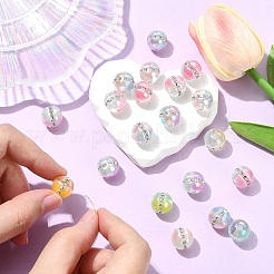 20Pcs Resin Imitation Cat Eye Beads&nbsp;RESI-YW0006-08