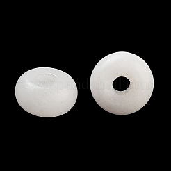 Natural White Jade European Beads&nbsp;G-C134-04C