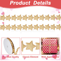 20 Yards Star Polyester Ribbon&nbsp;OCOR-WH0078-247A
