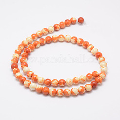 Natural Ocean White Jade Beads Strands&nbsp;G-E346-10mm-06