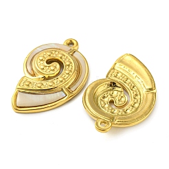 Natural Shell Pendants&nbsp;X-STAS-P341-01G-02