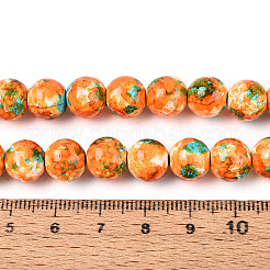 Spray Painted Synthetic Turquoise Beads Strands&nbsp;G-N352-25B-01