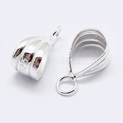 925 Sterling Silver Pendant Bails&nbsp;STER-F036-09S-7x13mm