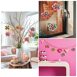 DIY Window Paint Art Suncatcher Wind Chimes Paper Crafts Kits for Kids&nbsp;DIY-TAC0017-004B