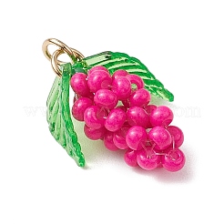 Glass Seed Beaded Grape Pendants&nbsp;PALLOY-MZ00467