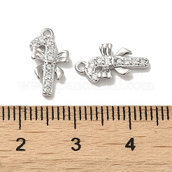 Brass Micro Pave Cubic Zirconia Pendants&nbsp;KK-H455-38P