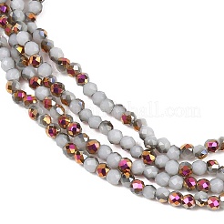Electroplate Glass Beads Stradns&nbsp;EGLA-H114-01I