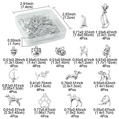 60Pcs 15 Styles Tibetan Styles Alloy Pendants&nbsp;FIND-FS0002-01