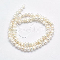 Natural Cultured Freshwater Pearl Beads Strands&nbsp;X-PEAR-F007-50