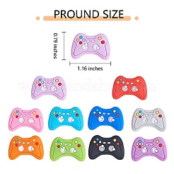 10Pcs 10 Colors Silicone Focal Beads&nbsp;JX739A