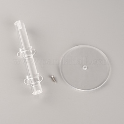 アクリル眼鏡フレームライザーディスプレイスタンド  サングラスラックホルダー  透明  9.1x15.3cm&nbsp;ODIS-WH0005-95