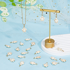 50Pcs Dyed Synthetic Turquoise Pendants&nbsp;PALLOY-AB00114