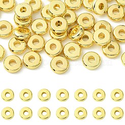 40個 2スタイル 真鍮スペーサービーズ  フラットラウンド  ゴールドカラー  6x1.5~2mm  穴：2mm  20個/スタイル&nbsp;KK-CJ0002-21