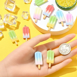 Rainbow Resin Pendants&nbsp;CRES-YW0002-44