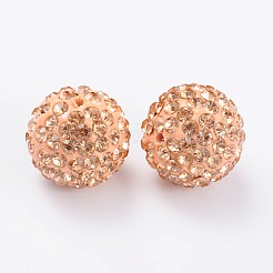 Polymer Clay Rhinestone Beads&nbsp;RB-H284-6MM-362