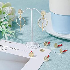 60Pcs Alloy Stud Earring Findings&nbsp;FIND-FH0005-71