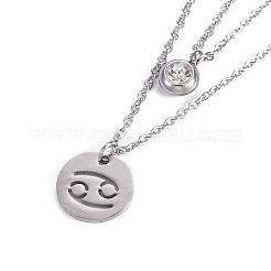 Non-Tarnish Tiered Necklaces&nbsp;NJEW-JN02349