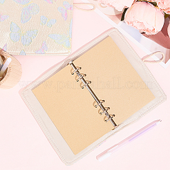 Cloth 6-Ring Loose Leaf Zipper Book Covers&nbsp;AJEW-WH20042-08B