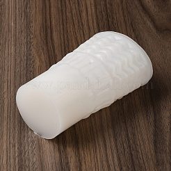 クリスマスツリーシリコン型キャンドル型  キャンドルアロマテラピー作り用  ホワイト  65x125mm&nbsp;SIL-B070-02F