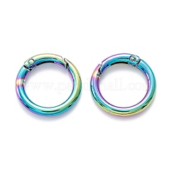 亜鉛合金リングスプリングゲートリング  Oリング  虹色  27.5x4mm  内径：19.5mm&nbsp;PALLOY-M194-01B-MC