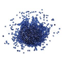 キュービックジルコニアカボション  多面カットダイヤモンド  マリンブルー  1.5x1mm&nbsp;ZIRC-K090-01F