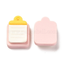 樹脂カボション  テキストクリップ  ピンク  15x11x5.5mm&nbsp;RESI-F020-13