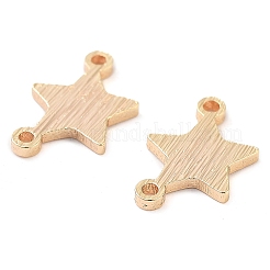 Brass Star Connector Charms&nbsp;KK-U028-09G