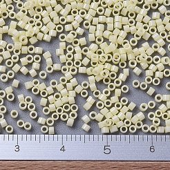 MIYUKIデリカビーズ  シリンダー  日本製シードビーズ  11/0  （db1491)不透明な淡黄色  1.3x1.6mm  穴：0.8mm  約2000PCS /ボトル  10 G /ボトル&nbsp;SEED-JP0008-DB1491