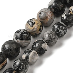 Natural Black Agate Beads Strands&nbsp;G-M402-D02
