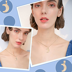 10Pcs 304 Stainless Steel Pendants&nbsp;STAS-UN0028-72