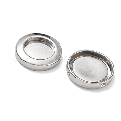 304ステンレススチールカボションセッティング  ラウンド  ステンレス鋼色  28x5.5mm&nbsp;SA-CBAE5AC-07P
