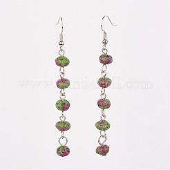 Brass Tassel Dangle Earrings&nbsp;EJEW-JE02367