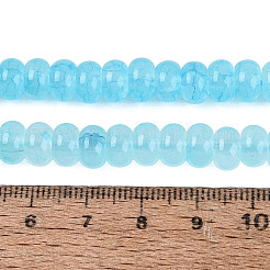 Imitation Jade Crackle Glass Beads Strands&nbsp;GLAA-Q108-05A-A03