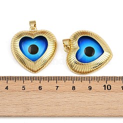 Eye Theme Brass Glass Pendants&nbsp;KK-L244-03G-02