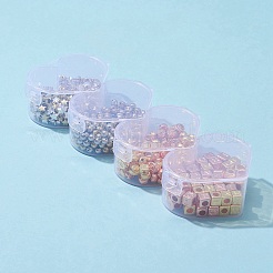638個のccbプラスチックビーズ  スター＆ラウンド＆キューブ＆フラットラウンド  ミックスカラー  5~7x4~7x3.5~7mm  穴：1.2~3.5mm&nbsp;CCB-FS0001-01