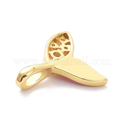 Real 18K Gold Plated Brass Micro Pave Clear Cubic Zirconia Pendants&nbsp;ZIRC-L091-081G