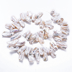 Natural Keshi Pearl Beads Strands&nbsp;PEAR-S020-H07