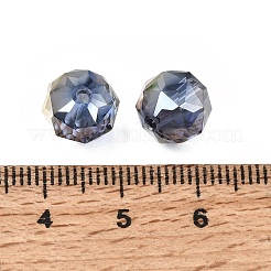 Electroplate Transparent Round Glass Beads&nbsp;GL-CBA6A73-HR03