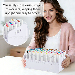 204 Holes PVC Pen Holder&nbsp;AJEW-PH0010-16A