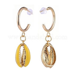 Brass Dangle Stud Earrings&nbsp;EJEW-JE04111-02