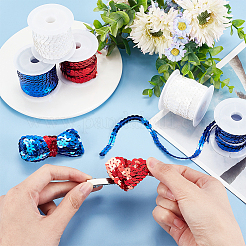6 Rolls 3 Colors Eco-Friendly Plastic Paillette Beads&nbsp;PVC-PH0001-28