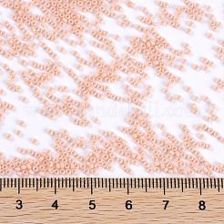MIYUKIラウンドロカイユビーズ  日本製シードビーズ  15/0  （rr3327)染色不透明サーモン  15/0  1.5mm  穴：0.7mm  約250000個/ポンド&nbsp;SEED-G009-RR3327