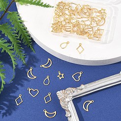 60Pcs 5 Styles 304 Stainless Steel Charms&nbsp;STAS-FS0001-87
