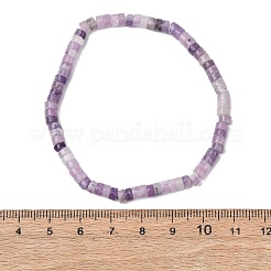Natural Lepidolite Beads Stretch Bracelets for Men Women&nbsp;BJEW-JB11670-07