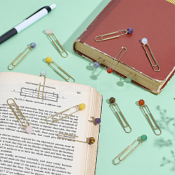16Pcs 8 Colors Iron Bookmarks&nbsp;AJEW-PH01649