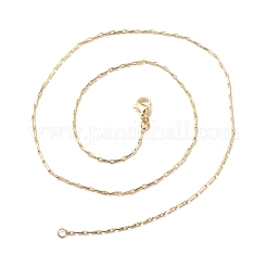 Brass Boston Link Chains Necklace for Women&nbsp;NJEW-P265-33G